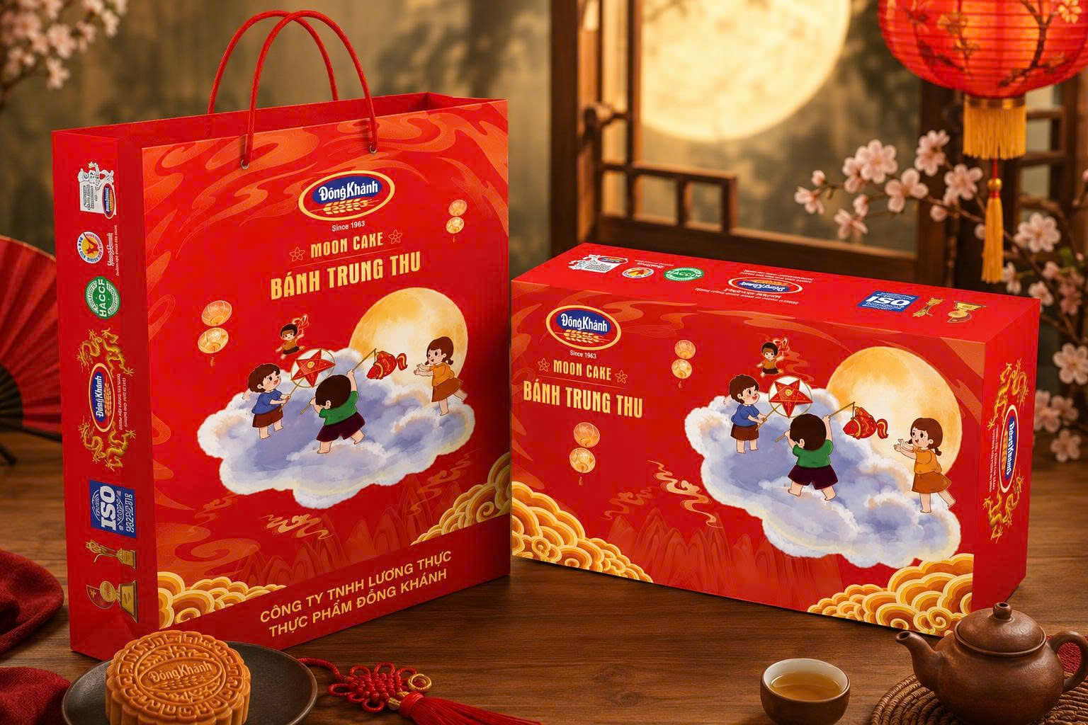 Hộp 2 bánh tuỳ chọn - Bánh Trung Thu Đồng Khánh Bông Lúa Vàng