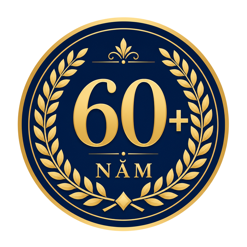 Logo chứng nhận 60 năm+ - Bánh trung thu Đồng Khánh